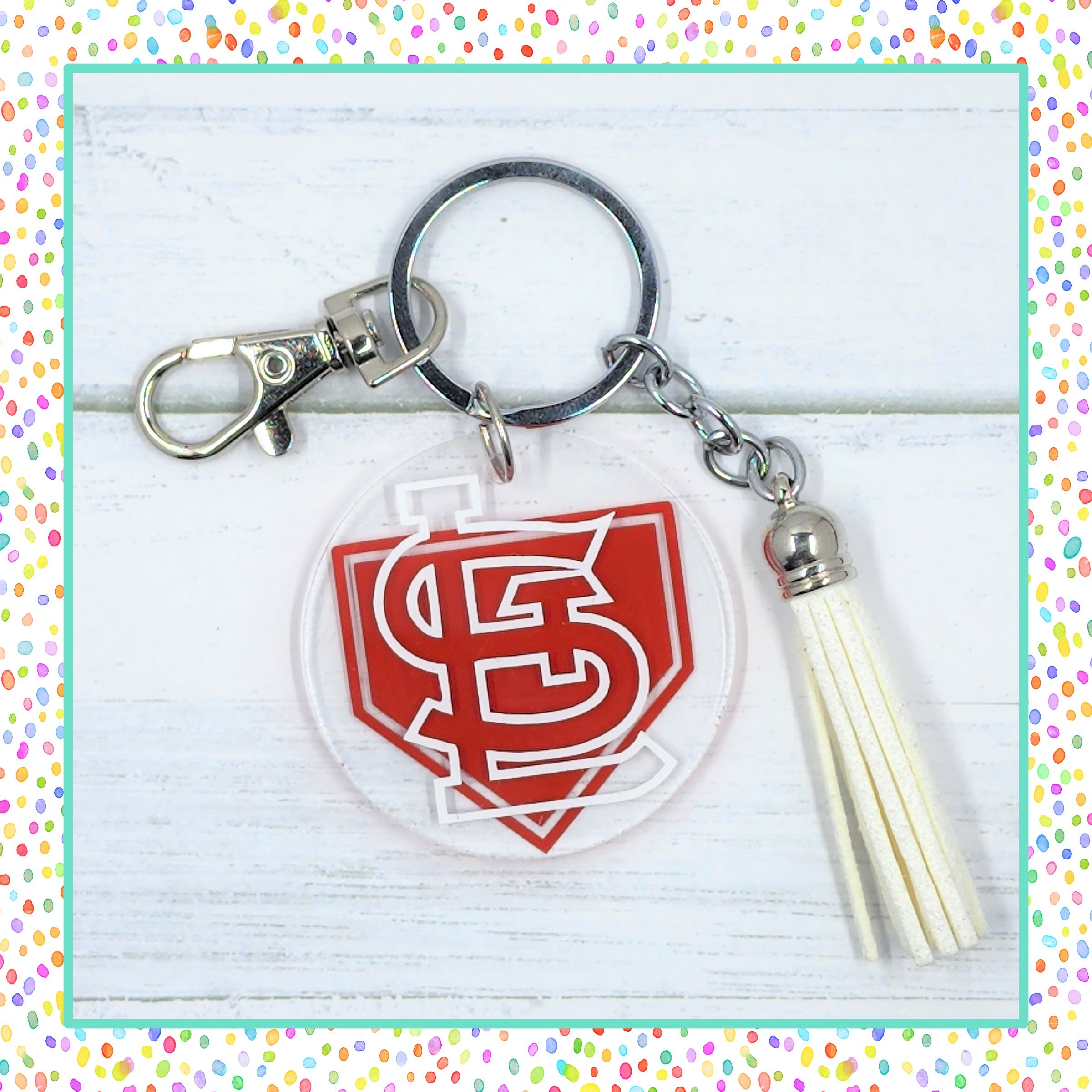 St. Louis Blues State-Shaped Freeform Keychain - St. Louis Sports Shop